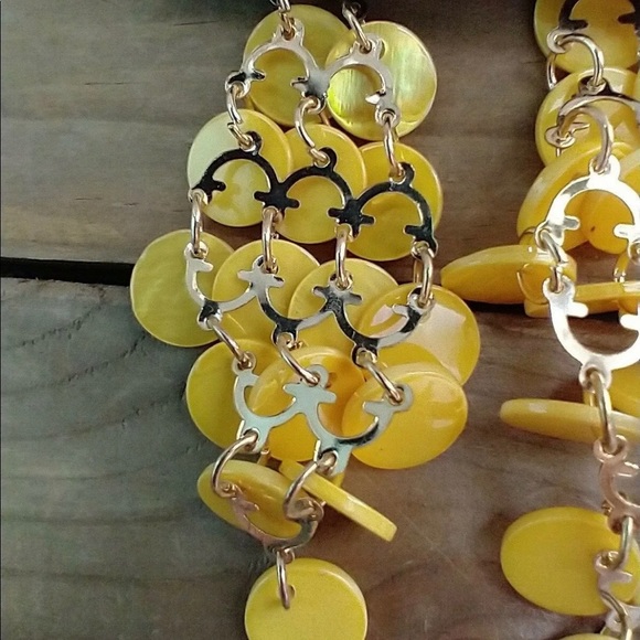 Designs by Jil yellow dangling earrings-NWT - Picture 7 of 9